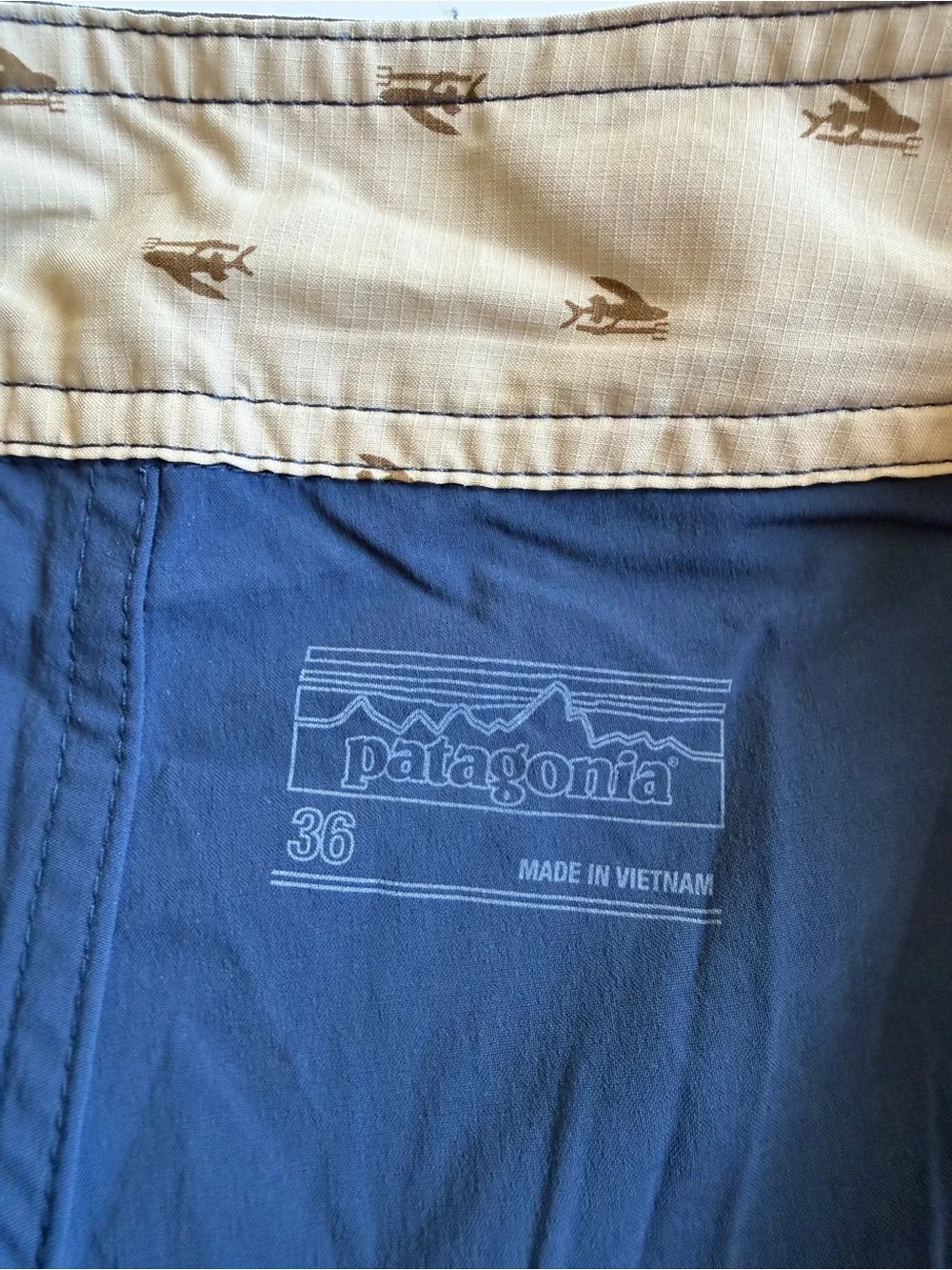 Patagonia Wavefarer Unlined Board Shorts Mens 36 Stone Blue New